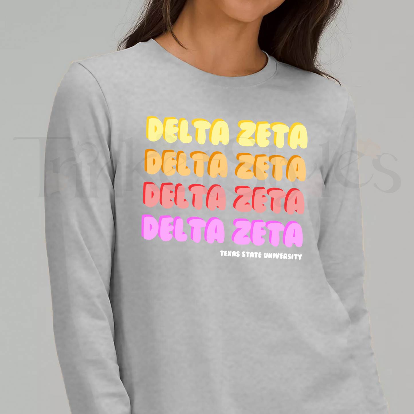 Colorful Greek Long Sleeve T-Shirt