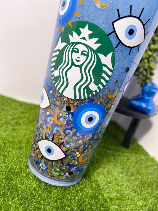 Copy of Jack Skellington Starbucks Snow Globe Glitter Tumbler