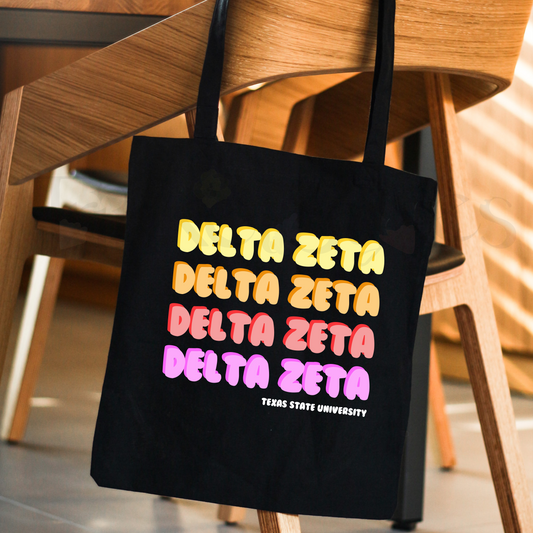 Colorful Greek Tote Bag