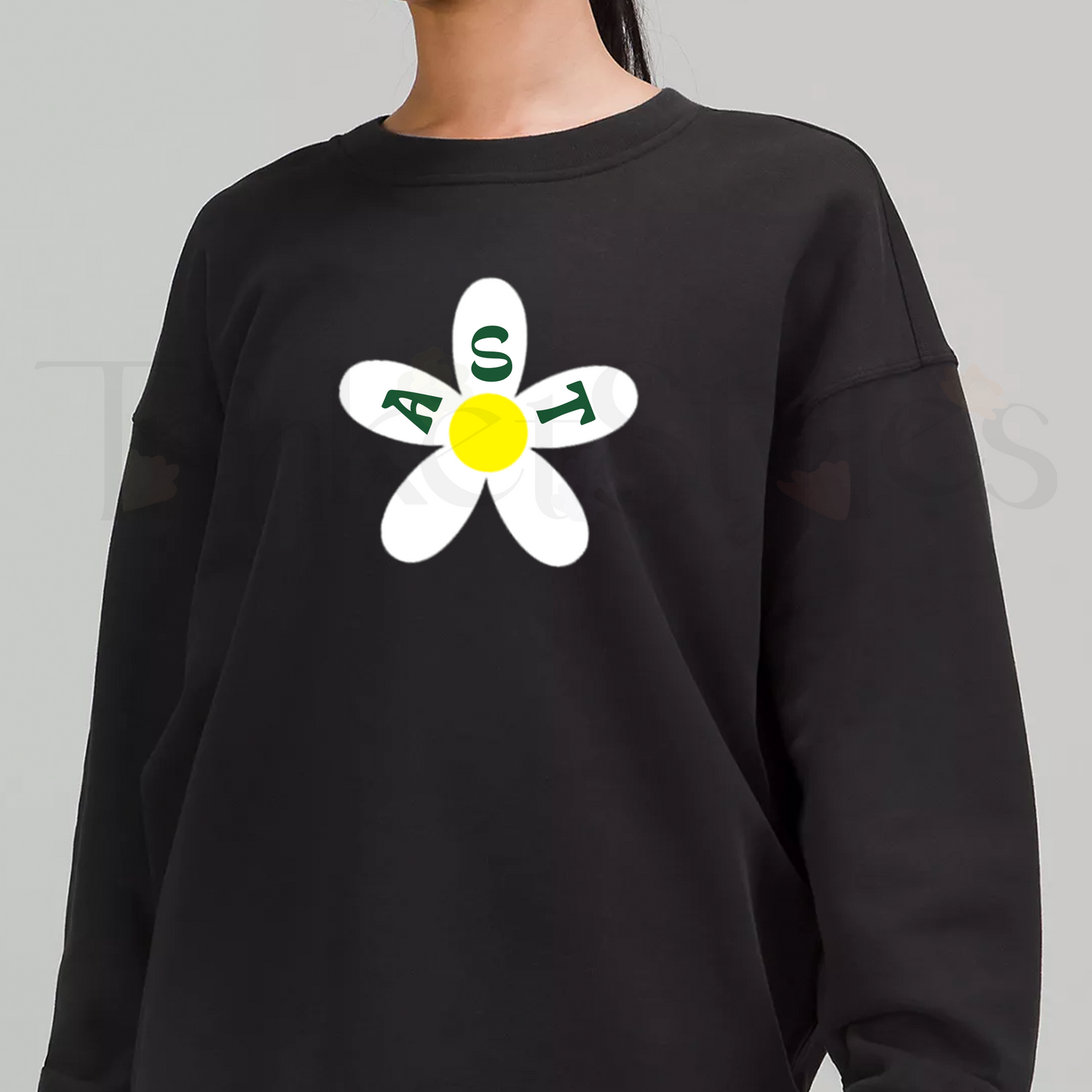 Swirl Flower Crewneck