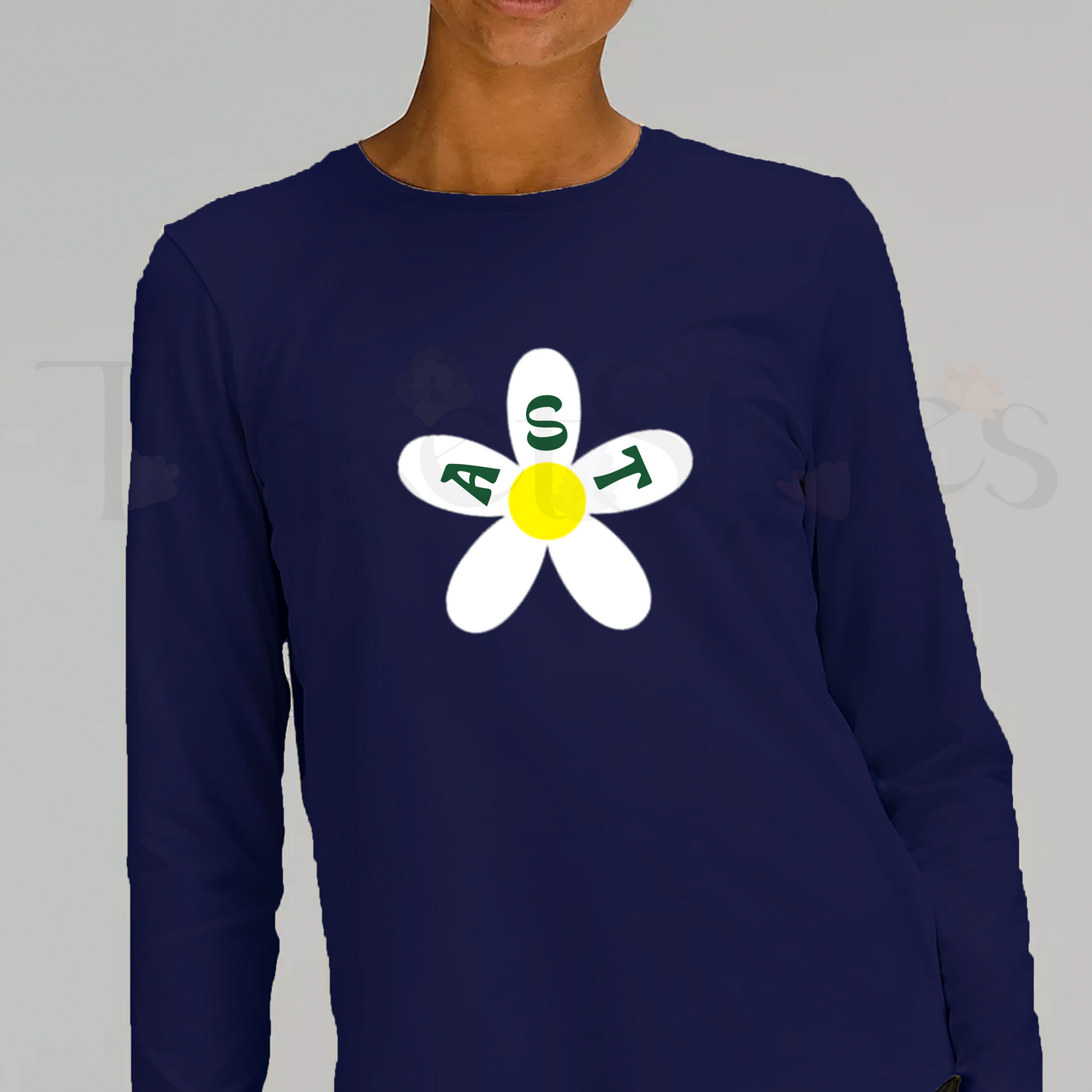 Swirl Flower Long Sleeve T-Shirt