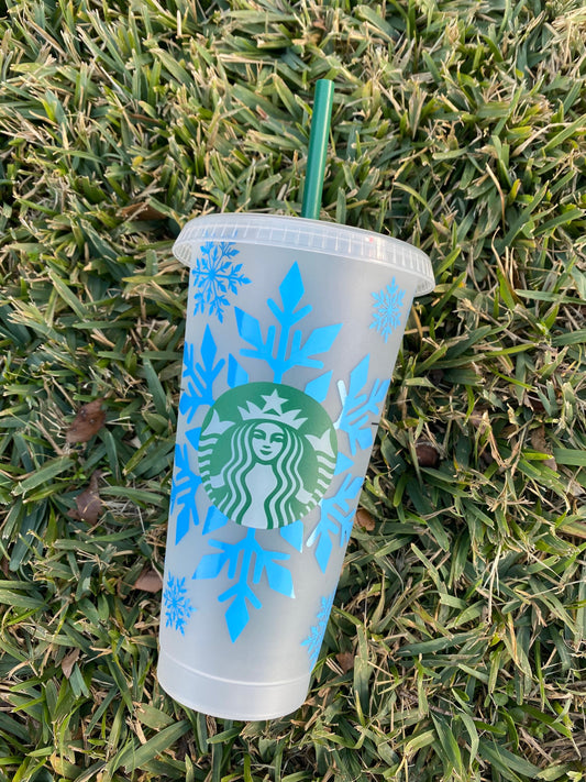 Snowflake Starbucks Cup