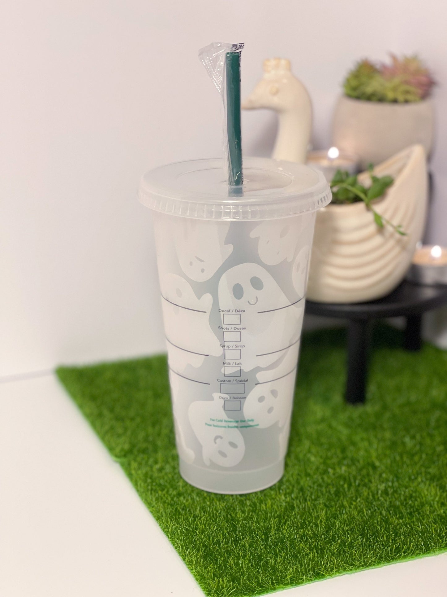 Color Changing Cute Ghost Starbucks Cup