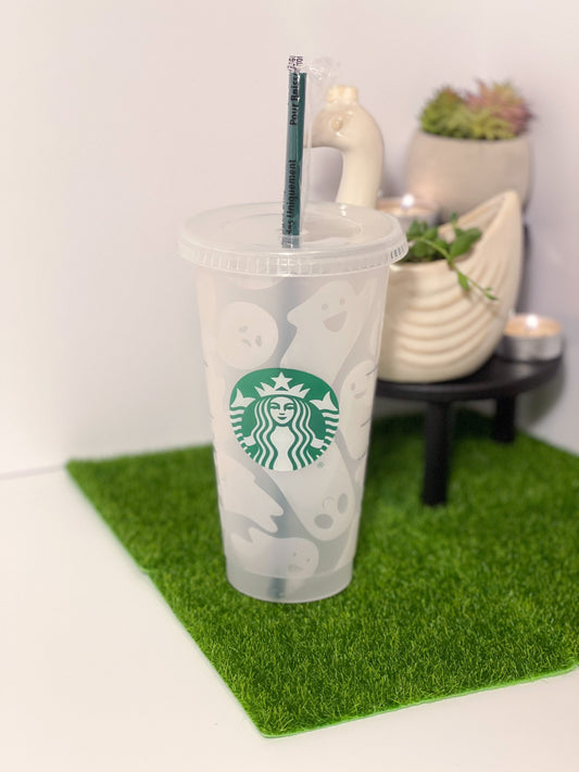 Color Changing Cute Ghost Starbucks Cup