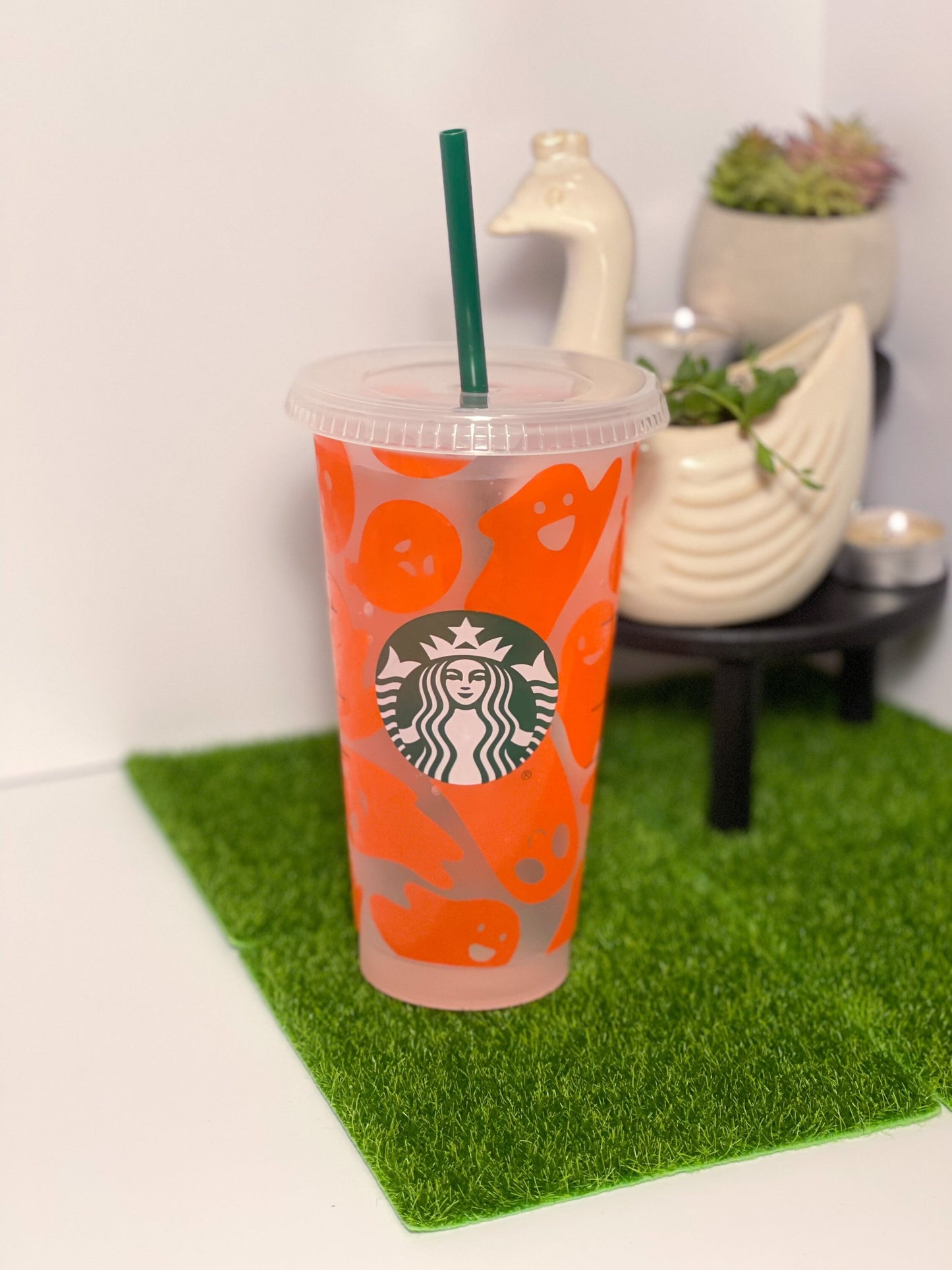 Color Changing Cute Ghost Starbucks Cup