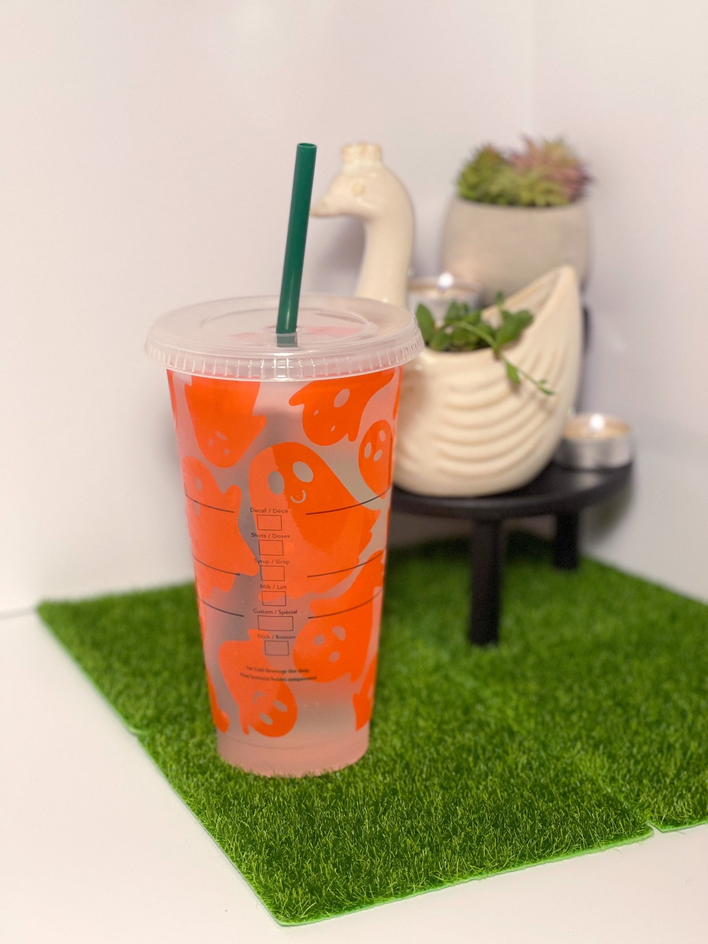 Color Changing Cute Ghost Starbucks Cup