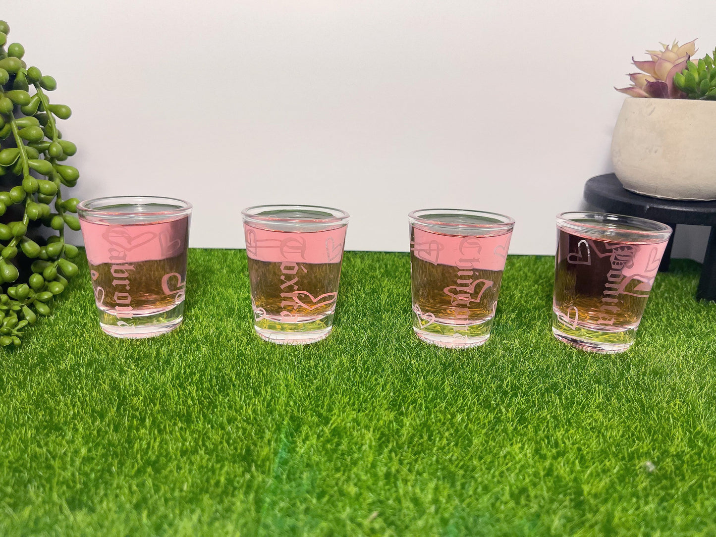 Latina Engraved Shot Glasses Shot Glasses