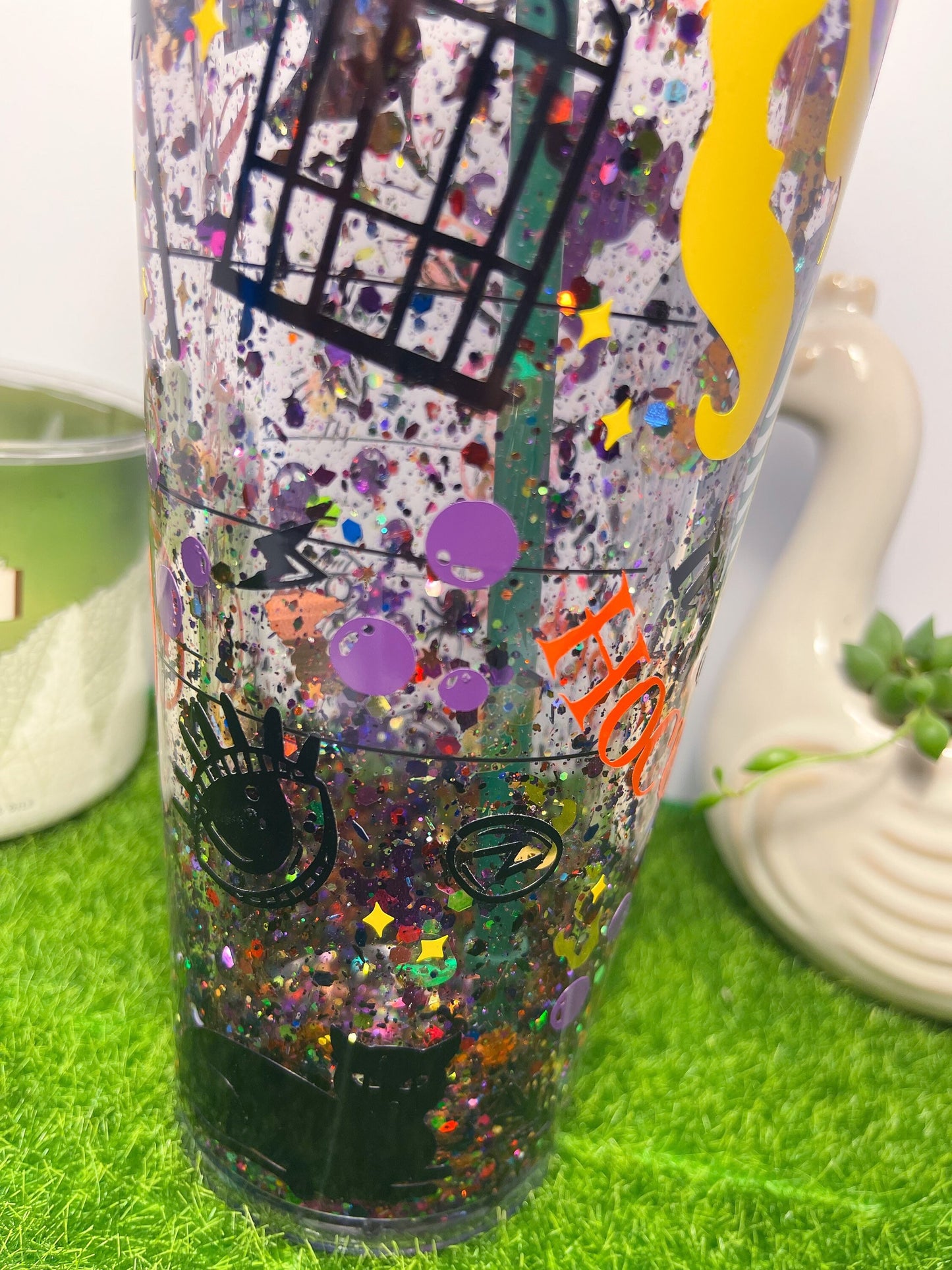 Hocus Pocus Starbucks Snow Globe Glitter Tumbler